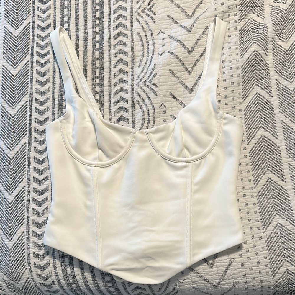 White Women's corset top
